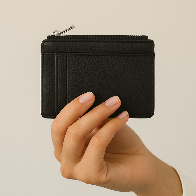 שׁחור|ZIPPER ארנק כרטיסים