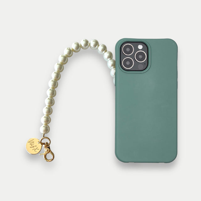 NYX Cyan Green Case + צמיד פנינים לטלפון