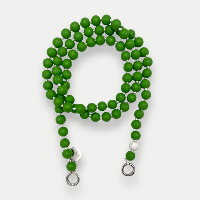 Apple Green שרשרת חרוזי עץ לטלפון