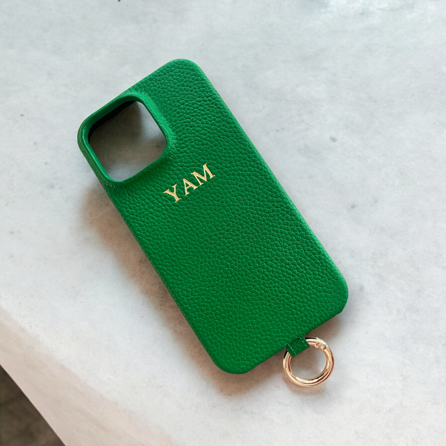 כיסוי עור מגסייף לטלפון ירוק