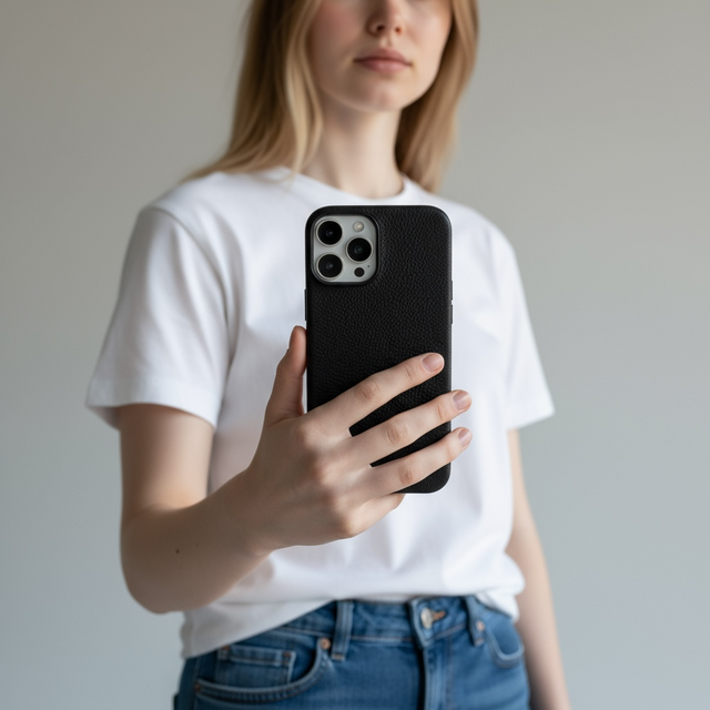 כיסוי עור קלאסי מגסייף| שחור