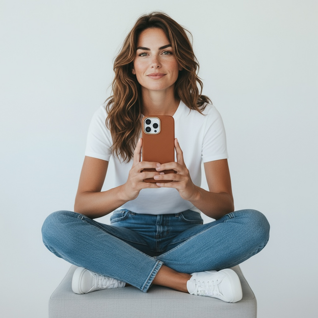 כיסוי עור קלאסי מגסייף | כאמל