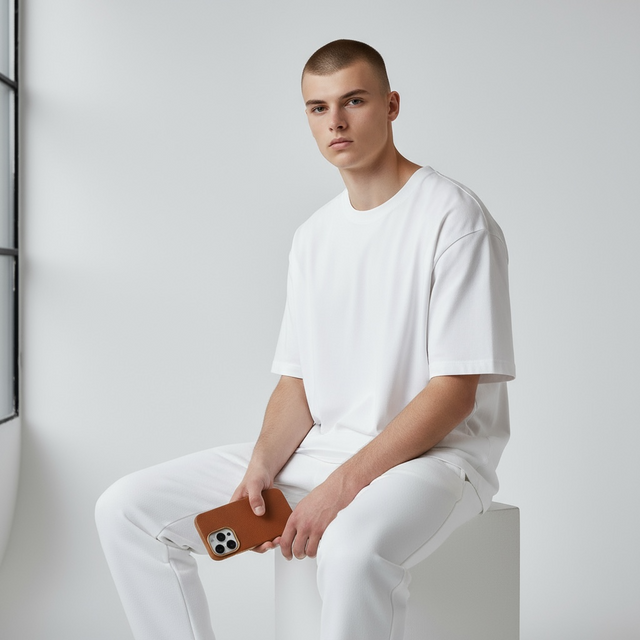 כיסוי עור קלאסי מגסייף | כאמל