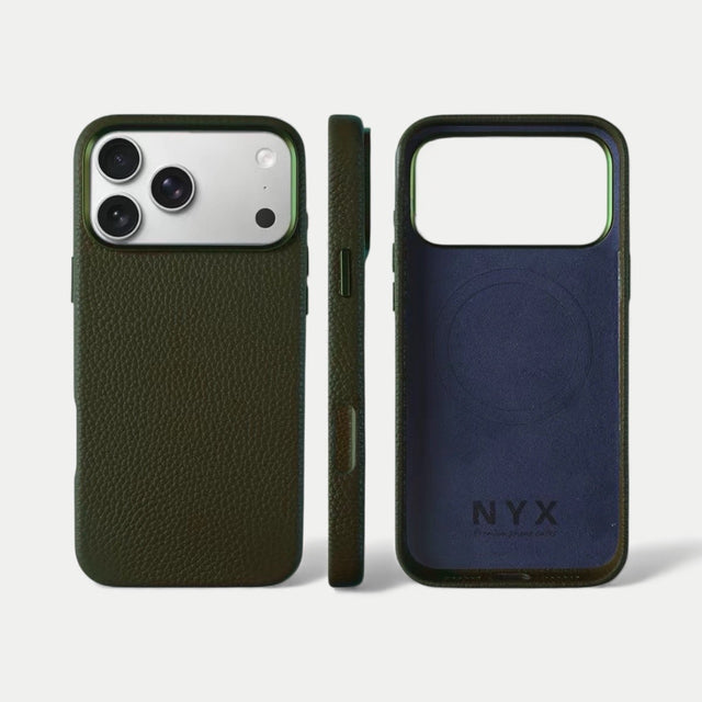 כיסוי עור קלאסי מגסייף | ירוק זית