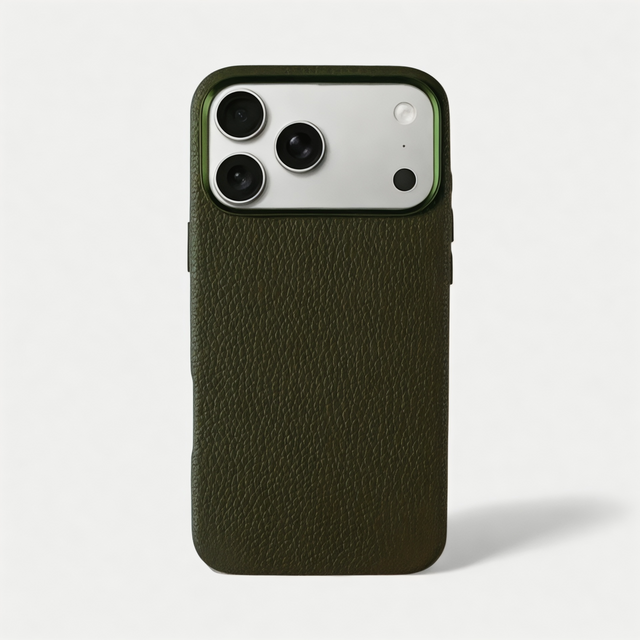 כיסוי עור קלאסי מגסייף | ירוק זית