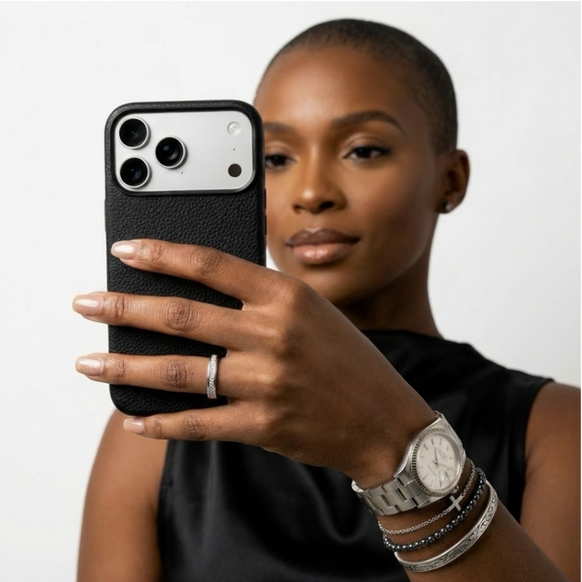 כיסוי עור קלאסי מגסייף| שחור