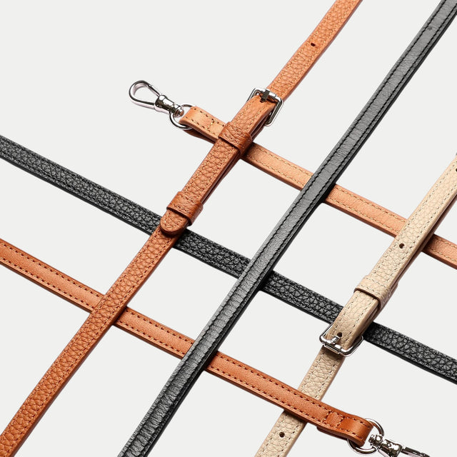 כיסוי עור עם רצועה וארנק - חום