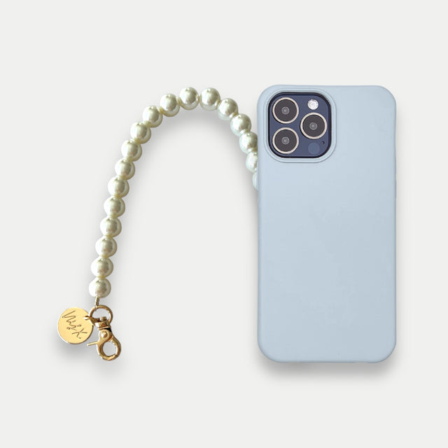 NYX POP Sky Blue Case MAGSAFE + צמיד פנינים לטלפון