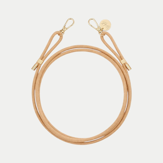 כיסוי שקוף + רצועה בז׳