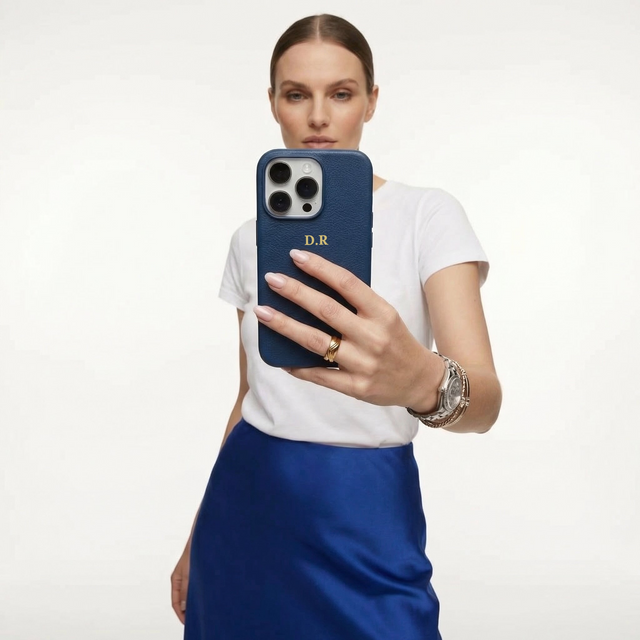 כיסוי עור קלאסי מגסייף | כחול