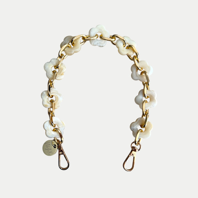 צמיד לטלפון פרח | בז׳