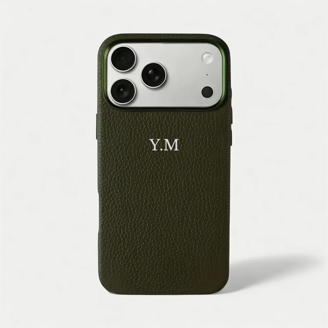 כיסוי עור קלאסי מגסייף | ירוק זית