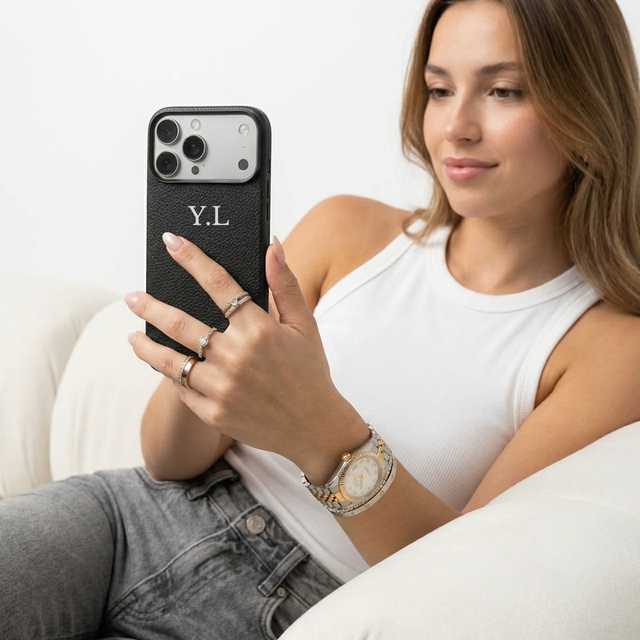 כיסוי עור קלאסי מגסייף| שחור