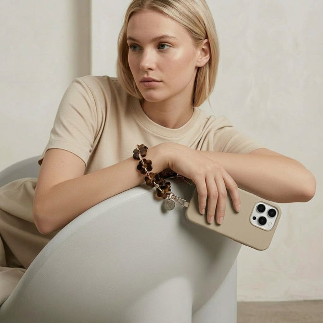 צמיד לטלפון פרח | ענבר